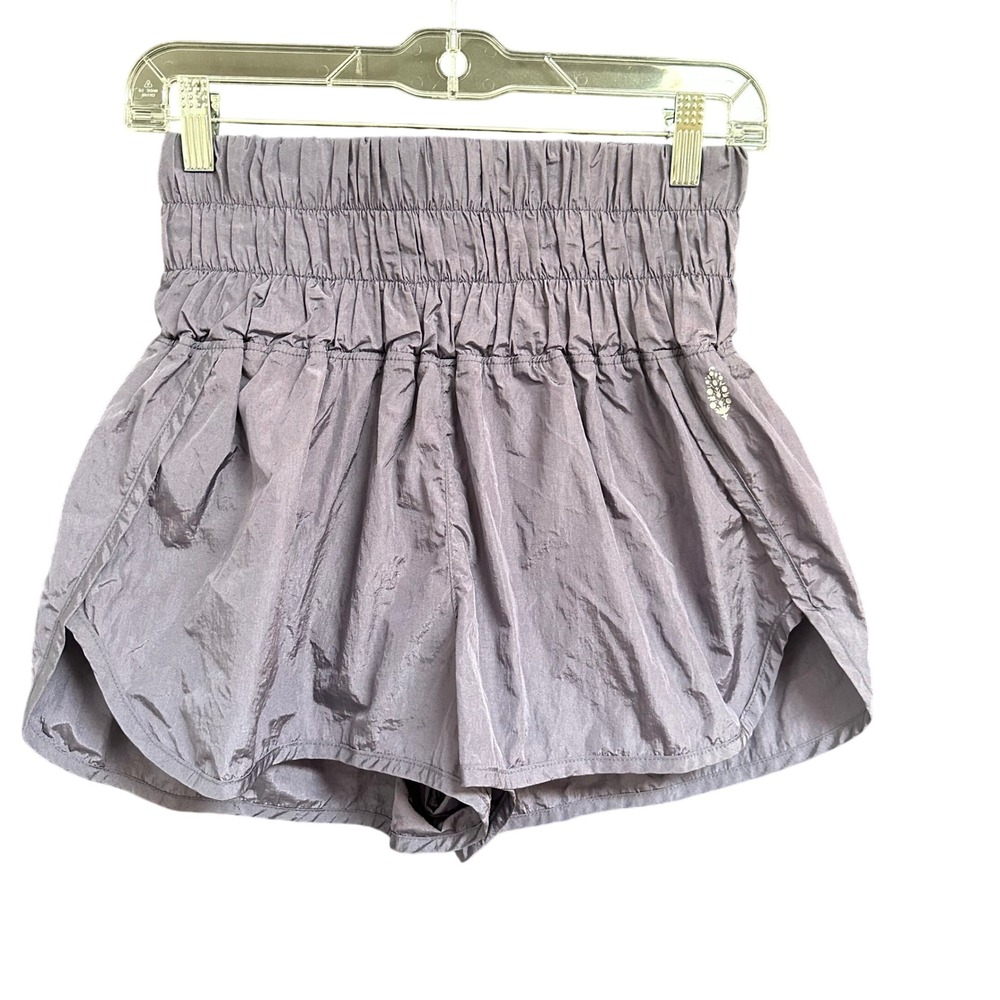 Free People Movement The‎ Way Home High Waisted Running Shorts Purple Size M